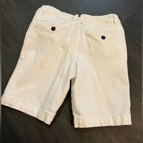 DL1961 Cream Flat Front Shorts - Picture 4 of 5